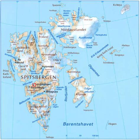 Image result for Svalbard Archipelago Map