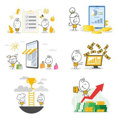 Vector Cartoon Business 的图像结果