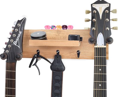 String Swing SW5RL-B-K Guitar Wall Mount Bundle with 5 Guitar Hangers ...