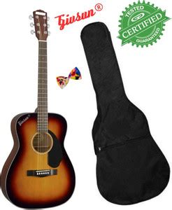 Givsun 150 Wood Acoustic Guitar Steel Strings with 2 Plectrum Acoustic ...