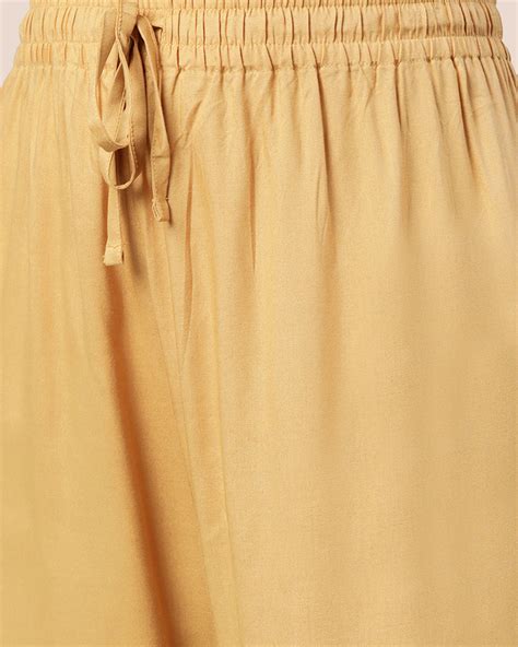 Viscose Kurti Pant - Caramel Custard