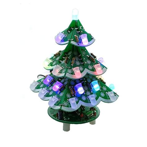 Saldi Kit albero di Natale fai-da-te 3D con luci lampeggianti a LED ...