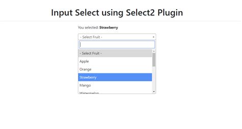 Image result for Input Select HTML Example