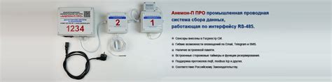 Проводная система мониторинга температуры и влажности Анемон-П ПРО ...