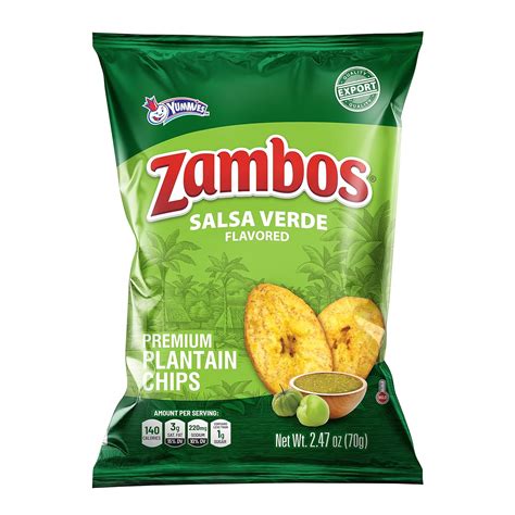 Zambos Plantain Chips Salsa Verde, Crunchy Premium India | Ubuy