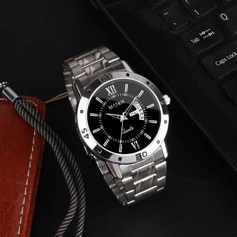 Matrix Antique Day and Date With Stainless Steel Strap Analog Watch fo ...