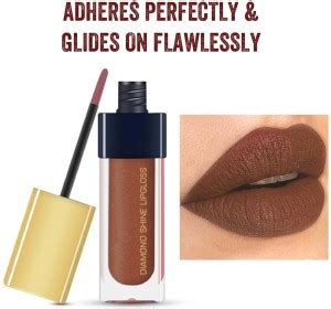 REIMICHI Diamond Shine Lip Gloss for Supreme Shine Darak Brown Lipstick ...