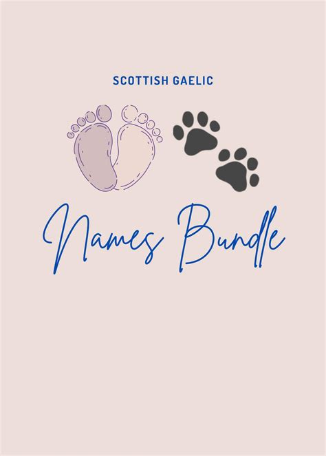Scottish Gaelic Names Bundle | laurenrhiannon