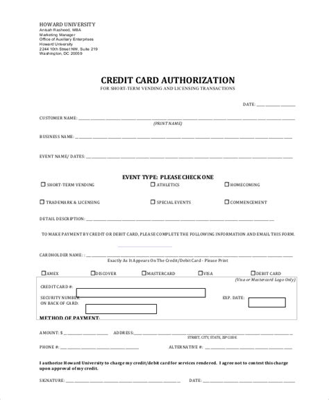 Image result for Credit Card Processing Form