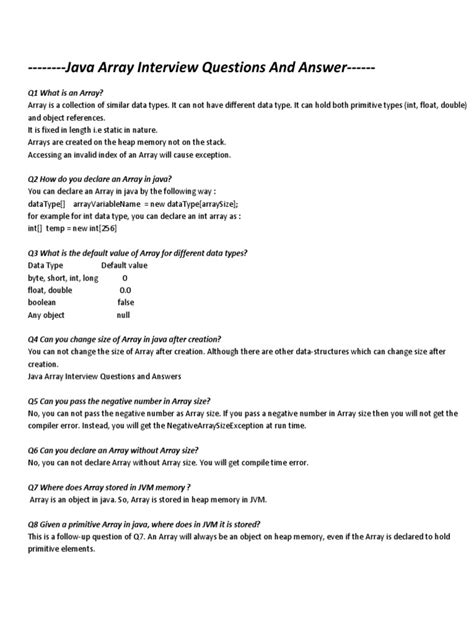 Image result for Array Questions