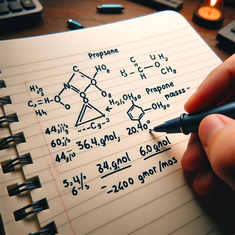 Calculate the molar mass of propane - Learnexams