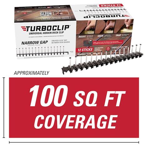 TurboClip 1.75-in Black Hidden Deck Fastener (192-Pack) 89292 at Lowes.com