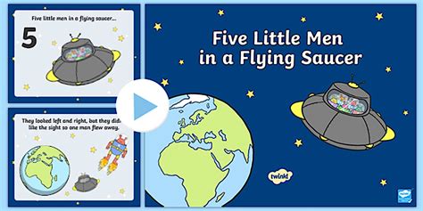 Five Little Men in a Flying Saucer PowerPoint (teacher made)