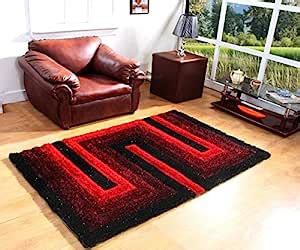 Buy Dizen Star 5D Modern Shaggy Rugs and Carpets for Living Room, Hall ...