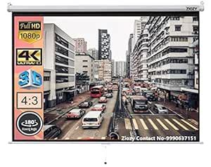 Ziozy lite Series Manual Auto-Lock Projector Screen, 150- Inches ...