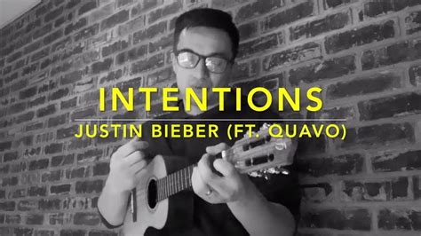 Justin Bieber - Intentions (Ukulele Cover) ft. Quavo - Play Along - YouTube