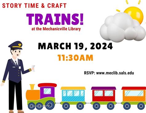Story Time & Craft: Trains!, 190 N Main St, Mechanicville, NY, United ...