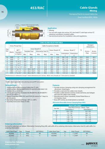 711 Cable glands - Hawke International U.K - PDF Catalogs | Technical ...