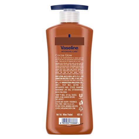 Vaseline Intensive Care Cocoa Glow Body Lotion, 400 ml Price, Uses ...