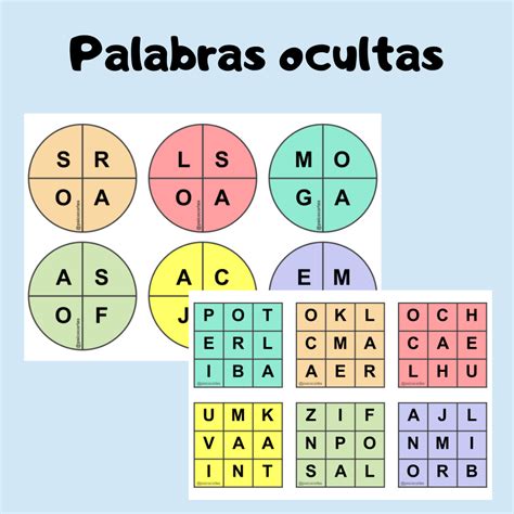 Palabras ocultas - Aula en Juego