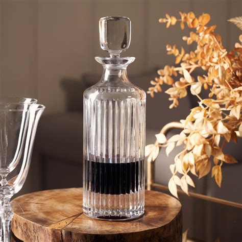 Clear Skyline Glass Decanter