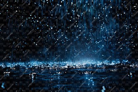 Premium PSD | Flood radiant rain with flood droplets and blue disaster ...