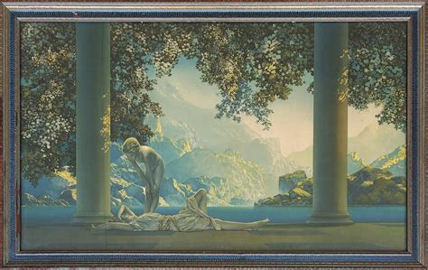 Maxfield Parrish Iconic Art Deco Original 1923 Print "Daybreak" For ...