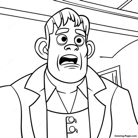 Frankenstein's Monster At Hotel Transylvania Coloring Page | Coloring ...