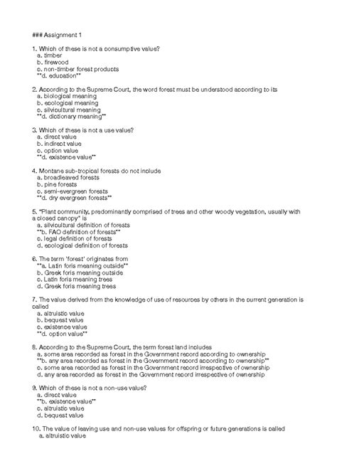 NPTEL Assignment Answers for Wildlife Management (Assignments 1-11 ...