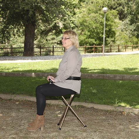 Bastón con asiento '3 patas' - Ayudas Dinámicas