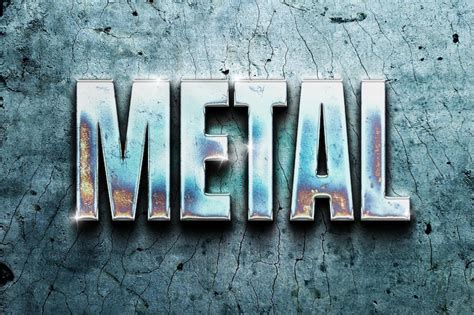 3d metal text effect PSD, High Quality Free PSD Templates for Download ...