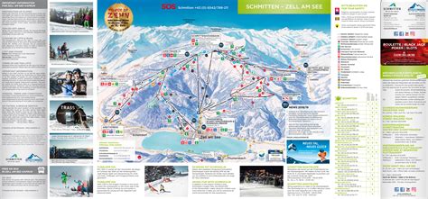 Large detailed piste map of Zell am See, Schmitten Ski Resort - 2018-2019 | Salzburg | Austria ...