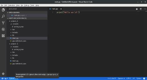 Image result for Vscode Python Workspace