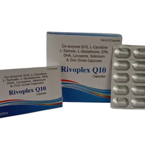 Rivoplex Q10 - Co-enzyme Q10, L-Carnitine L-Tartrate, L-Glutathione ...
