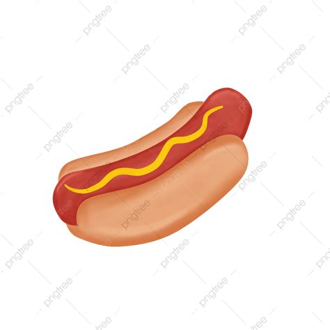 Hand Drawn Animation Hot Dog, Transparent Hot Dog, Clip Art Hot Dog ...