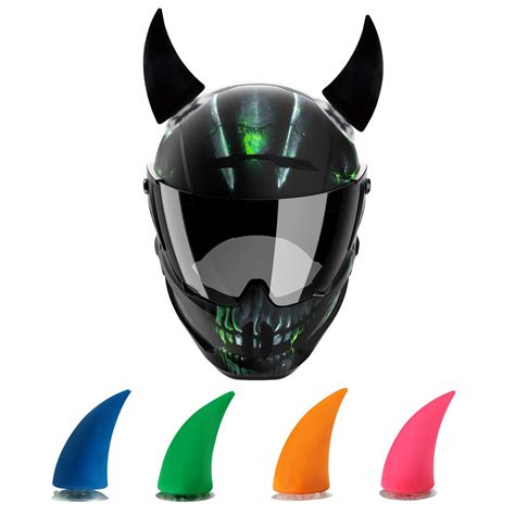 AllExtreme EX1HHR Helmet Silicone Devil Horn Suction Pad Rubber ...