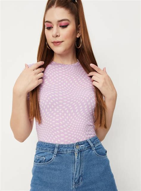 Buy Women Printed Knit Top Online at just Rs. 599.0 - 1000012647870 ...
