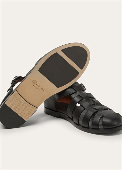 Loro Piana Loropiana Maxime Walk Sandal Black Price in India | Culture ...