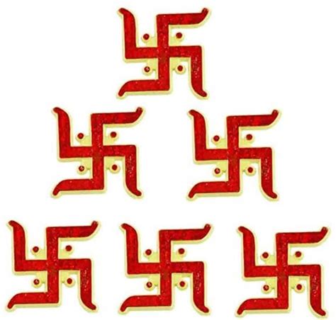 Wallhd Swastik Sticker for Door,Templee,Puja Room, Hindu Symbol Set of ...