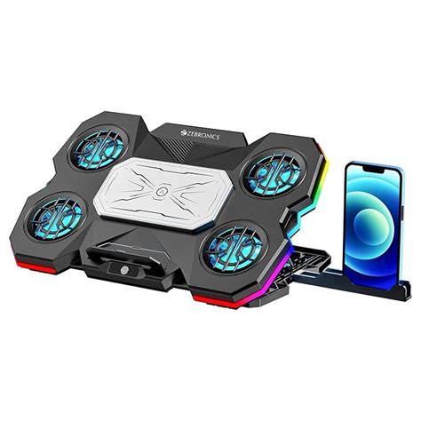 ZEBRONICS NTC2000, Laptop Cooling Pad, 5 Fans + Electro Thermal Cooler ...