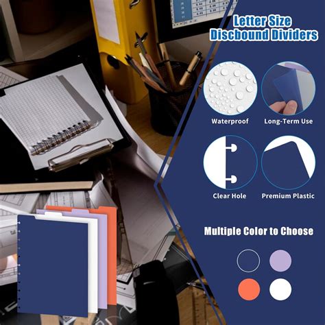 WANGDEFA 4 Tab Discbound Dividers Letter Size Discbound India | Ubuy