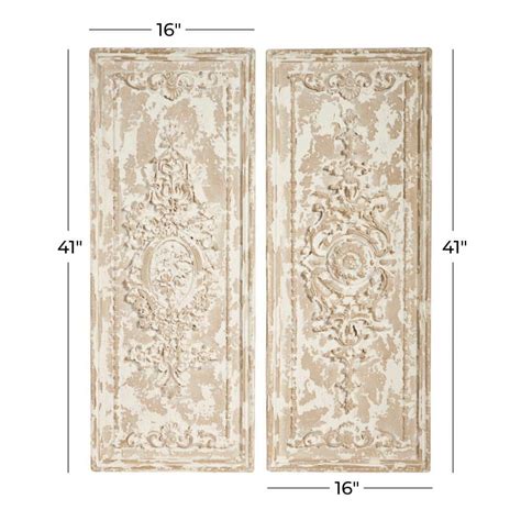 Buy Vintage Resin Beige Wall Decor (Set of 2) Online at Lowest Price in ...