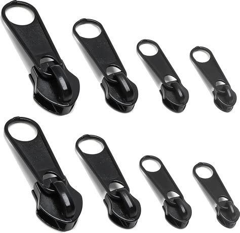 JOYVOX 8Pcs Durable Zipper Pull Replacement Set - Universal Zinc Alloy ...