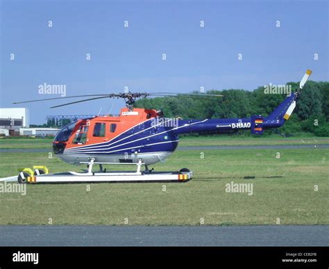 MBB Bo 105 helicopter with registration D-HAAO Stock Photo - Alamy