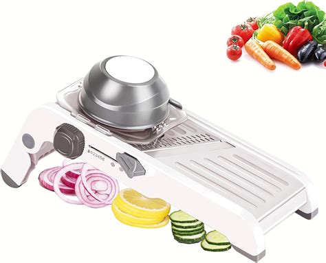 Amazon.com: Adjustable Mandoline Slicer for Kitchen,Safer ...