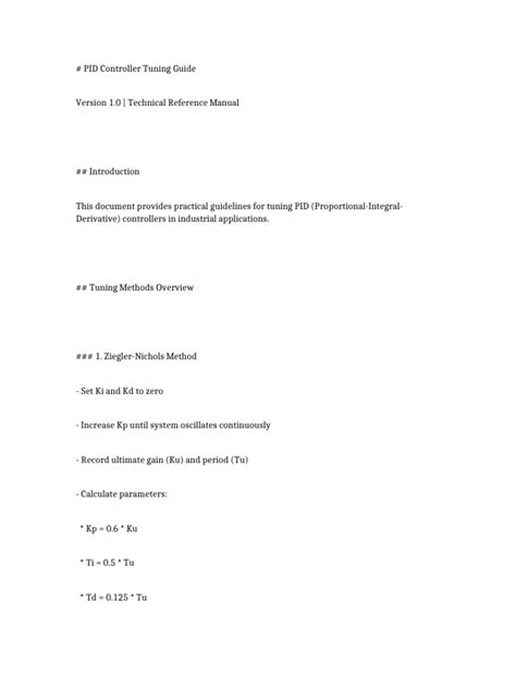 Image result for PID Controller Tuning Guide