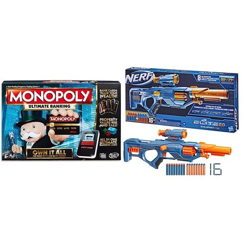 Buy Monopoly Ultimate Banking Edition Board Game Gun Toy, Multi Color ...
