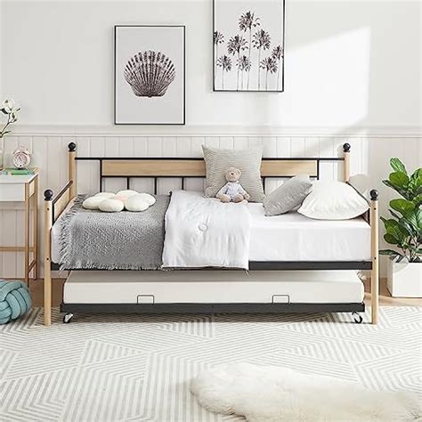 Anwickjeff Twin Size Daybed with Trundle Bed, Sofa Bed Metal India | Ubuy
