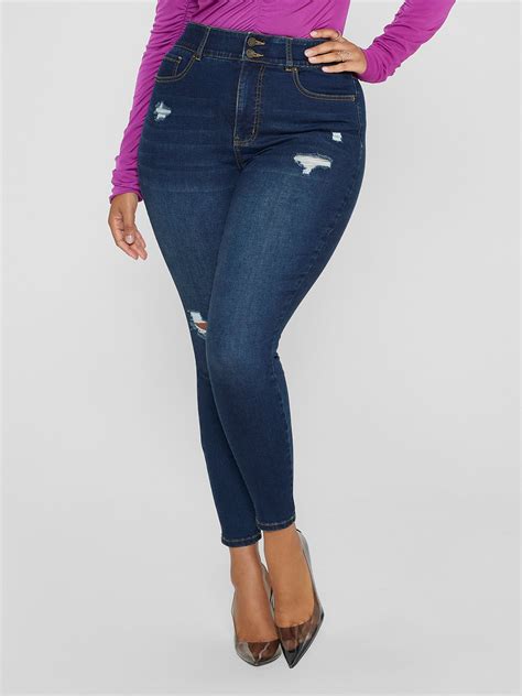Plus Size High Rise Curvy Fit Skinny Jeans | undefined