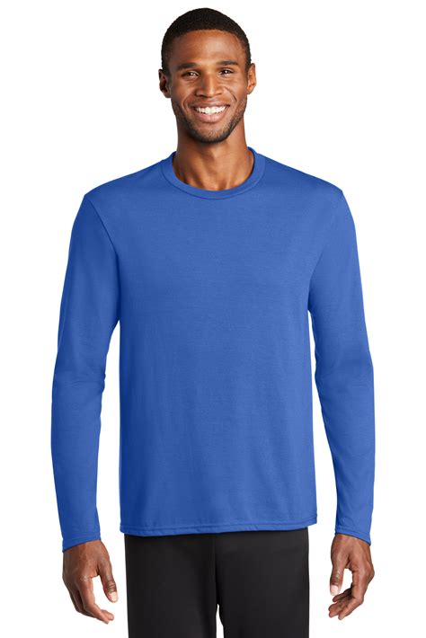 Port & Co Long Sleeve Performance Blend Tee | Product | Port & Company